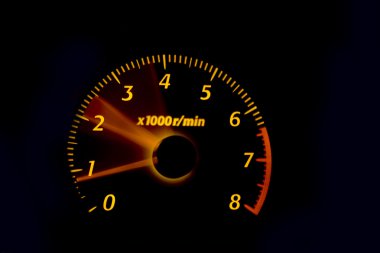 Tachometer gauges clipart