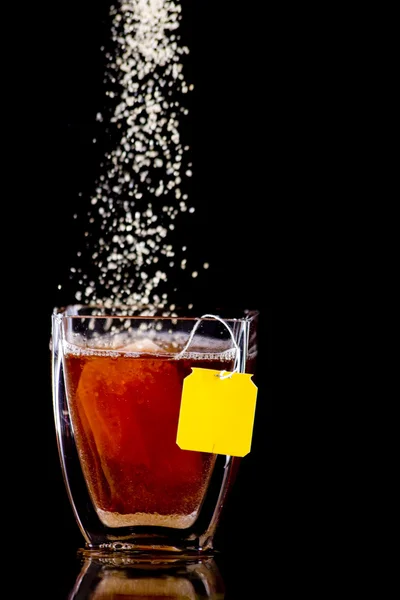 Açúcar e chá — Fotografia de Stock