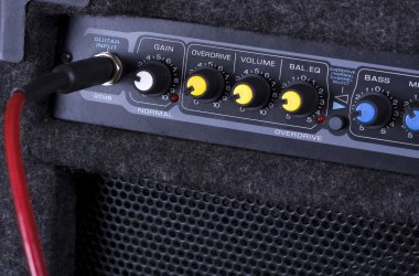 A guitar amplifier clipart