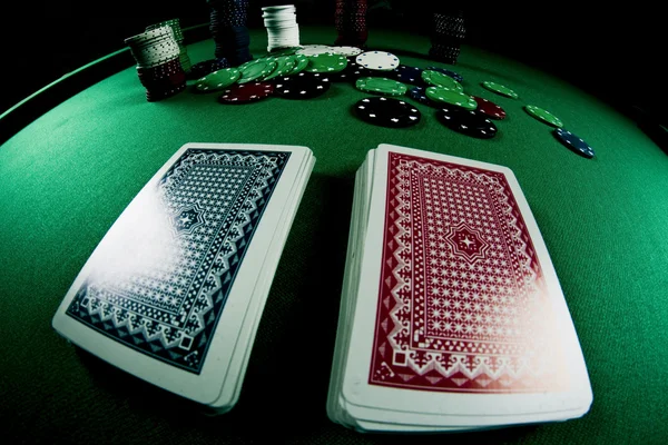 Poker sprzęt starodawny — Zdjęcie stockowe