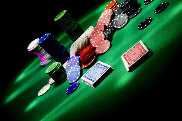 Poker biegu wrażenie światła — Zdjęcie stockowe