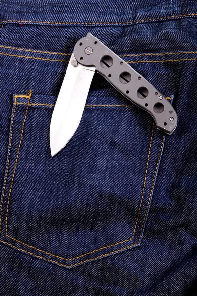 Knife in a pocket — Stock Photo, Image