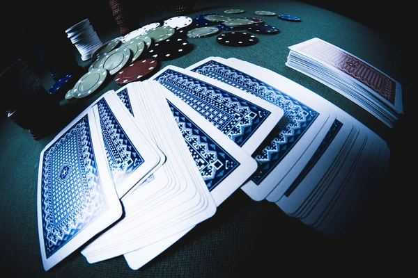 Εργαλεία πόκερ fisheye ματιά — Φωτογραφία Αρχείου