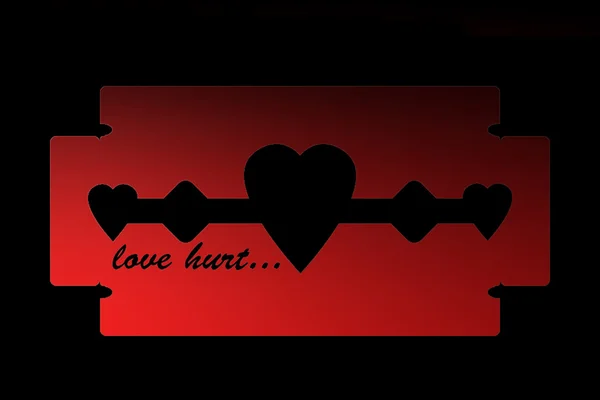 L'amour fait mal — Image vectorielle