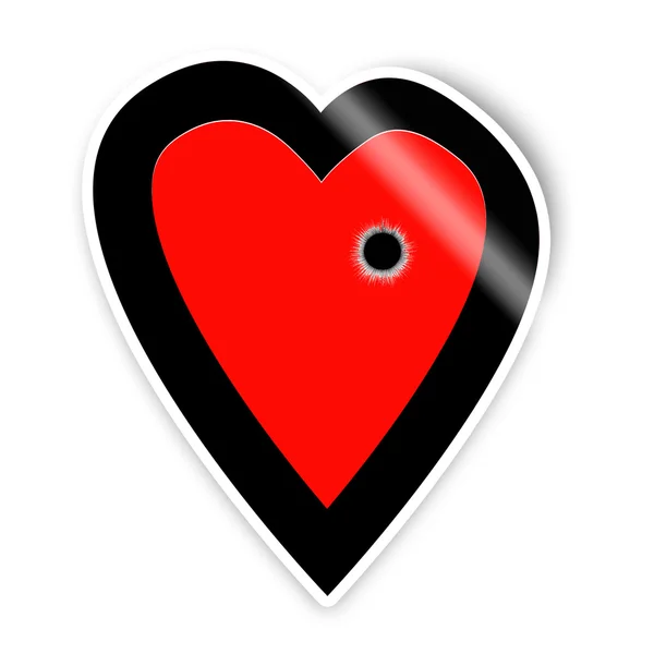Heart bullet — Stock Photo, Image