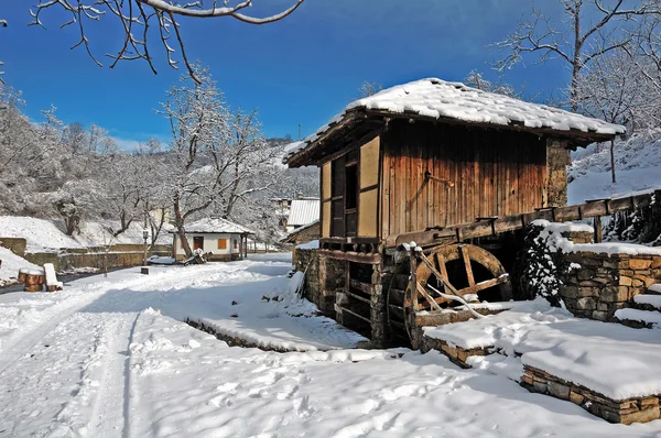 Snowy mill — Stock Photo, Image