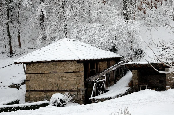 Snowy mill4 — Stock Photo, Image