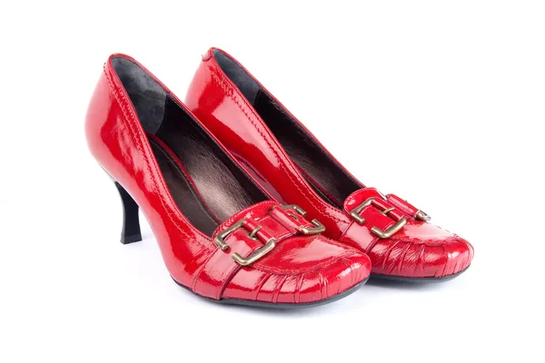 Rote Schuhe Stockbild