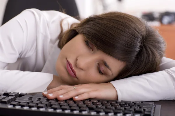 Tired at work — Stock Photo, Image