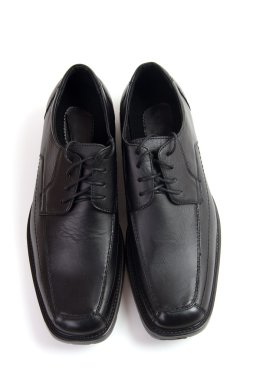 Black classic shoes clipart