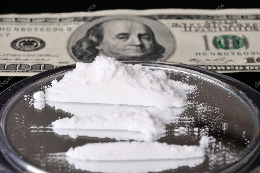 Cocaine and one hundred dollar