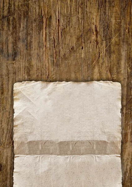 Vintage oude papieren op hout — Stockfoto