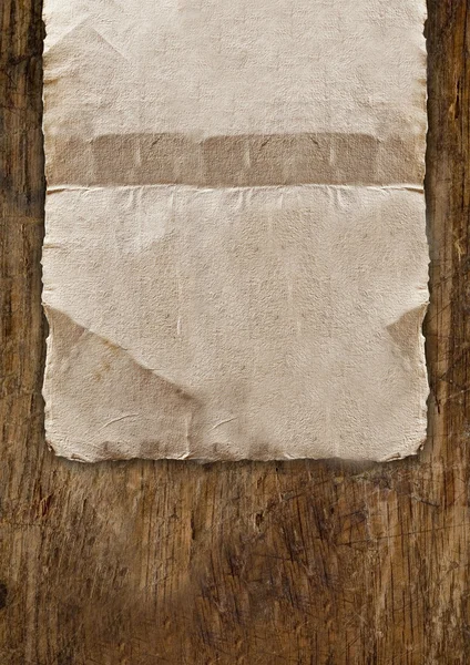 Starodawny stary papiery na drewno — Zdjęcie stockowe
