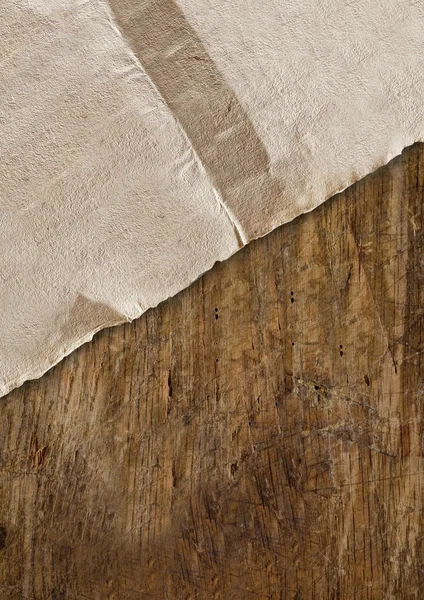 Papeles antiguos vintage sobre madera — Foto de Stock