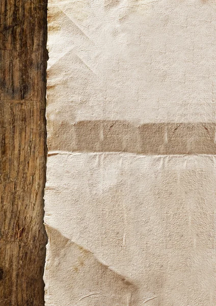 Vintage oude papieren op hout — Stockfoto