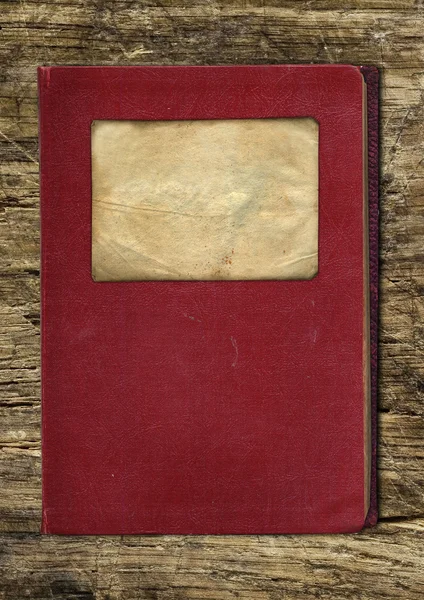Винтажная старая книга по дереву — стоковое фото