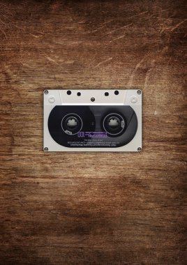 Vintage audio tape clipart