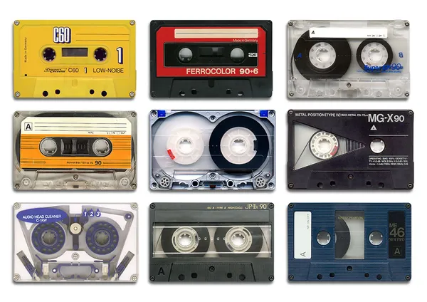 Sztuka kaset audio Obrazy Stockowe bez tantiem