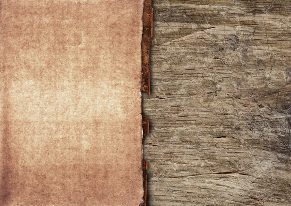 Ahşap antika kağıt — Stok fotoğraf