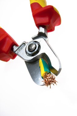 Wire cutter and wire clipart