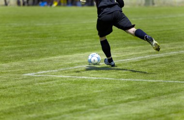 Futbol oyuncu vuruş Ball