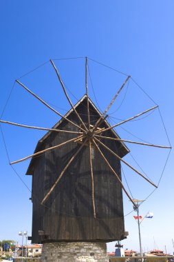 Bulgaria, old wooden mill clipart