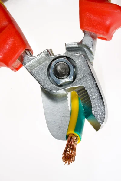 Wire cutter and wire — Stock Photo, Image