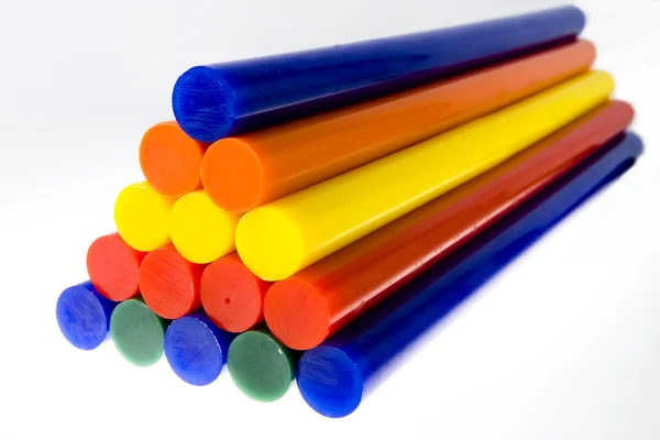 Hajtogatottdoboz-ragasztó ceruzák — Stock Fotó