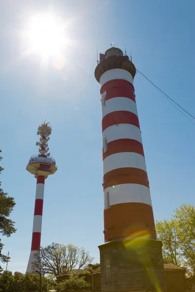 Red-white Lighthouse — Stock Photo, Image