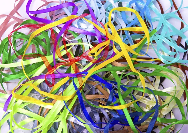 Farbe Seidenbänder — Stockfoto