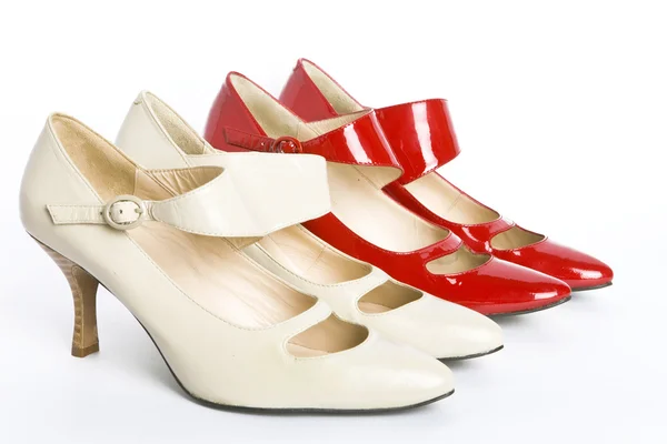 Two pairs new ladies' shoes — Stock Photo, Image
