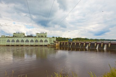 hidro elektrik santrali üzerinde nehir volkhov, ru