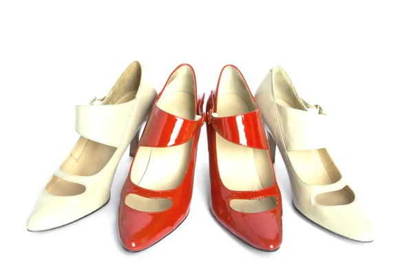 Δύο ζεύγη νέα Γυναικεία παπούτσια — Φωτογραφία Αρχείου