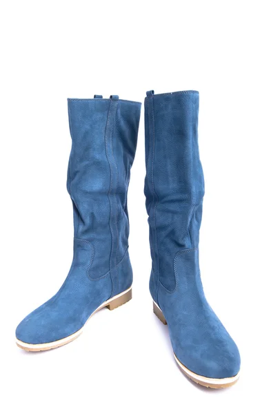 Blauwe laarzen — Stockfoto
