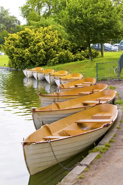 Boats on a pond — Stock Photo, Image