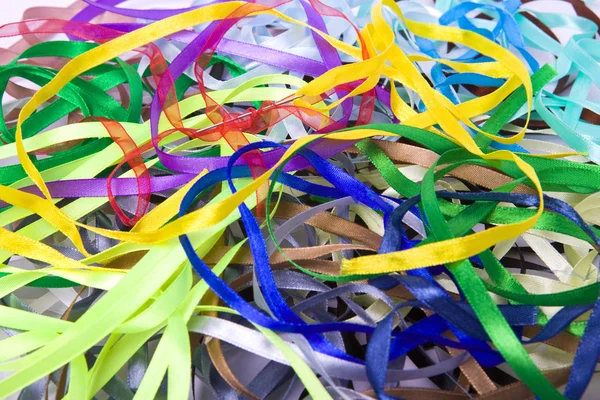 Color silk ribbons — Stock Photo, Image