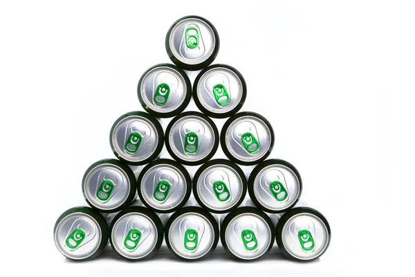 stock image Aluminum cans i with keys