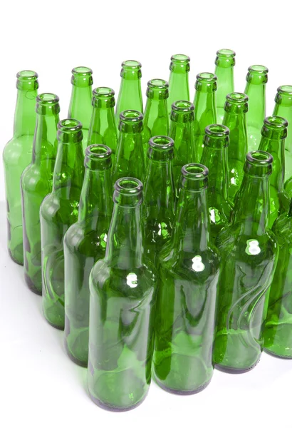 Порожній скляних пляшок — стокове фото