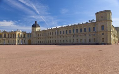 Russia,Gatchina, parade-ground before pa clipart