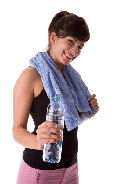 Refreshment after exercising — Stock Photo, Image