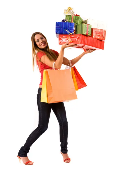 Alışveriş kız — Stok fotoğraf