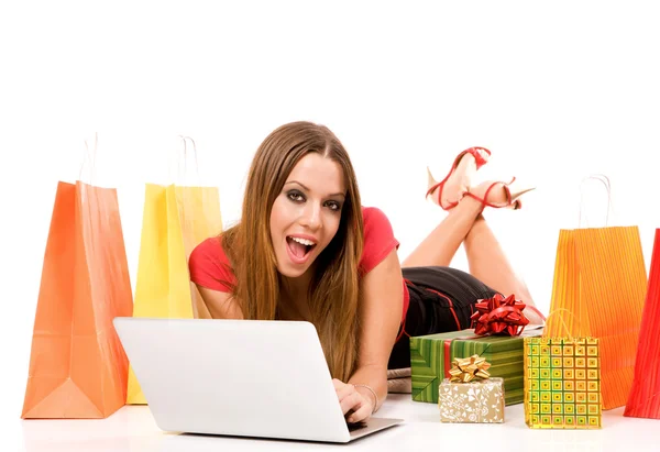 Shopping over internet — Stock Photo, Image
