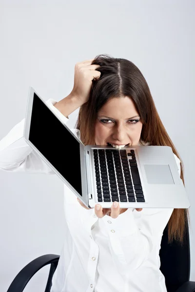 Frustrated businesswoman — Stock Photo, Image