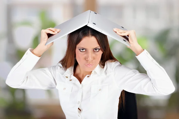 Frustrated businesswoman — Stock Photo, Image