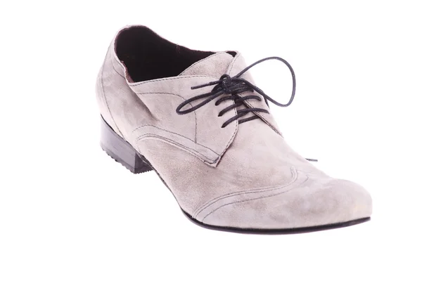Pantofi negri de sex masculin izolați pe alb — Fotografie, imagine de stoc