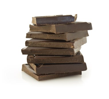 Pile of chokolate blocks clipart