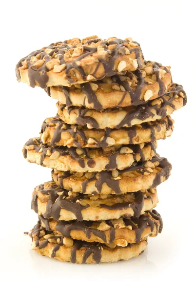Mucchio di biscotti chokolate — Foto Stock