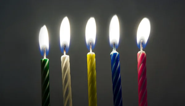 stock image Multi-colored birthday candles