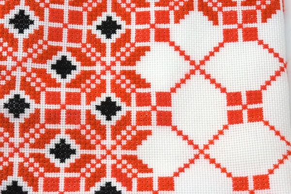 Part of Ukrainian embroidery — Stock Photo, Image