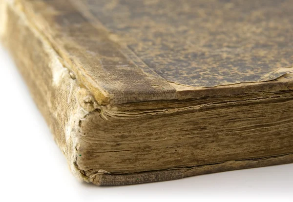 Eski İncil ve gümüş haç — Stok fotoğraf